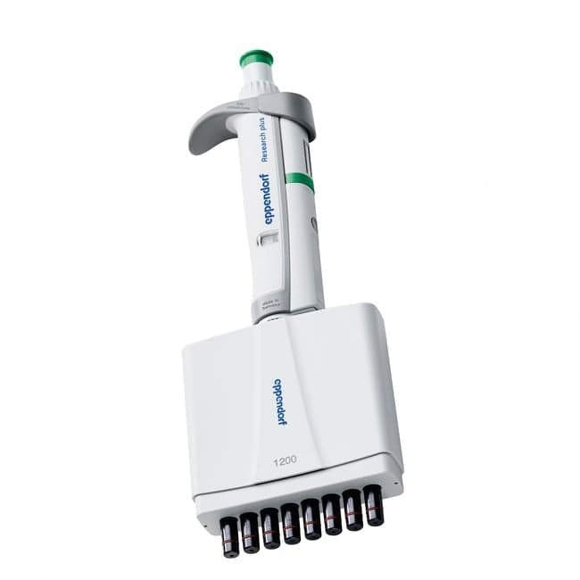 Eppendorf Research® plus 120-1200µL/8-ch, dark green